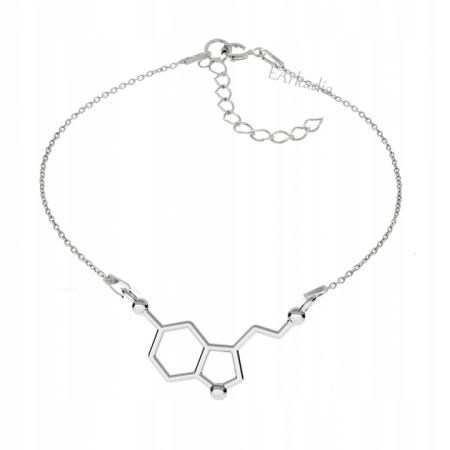 Bransoletka wzór chemiczny serotonina srebro 925